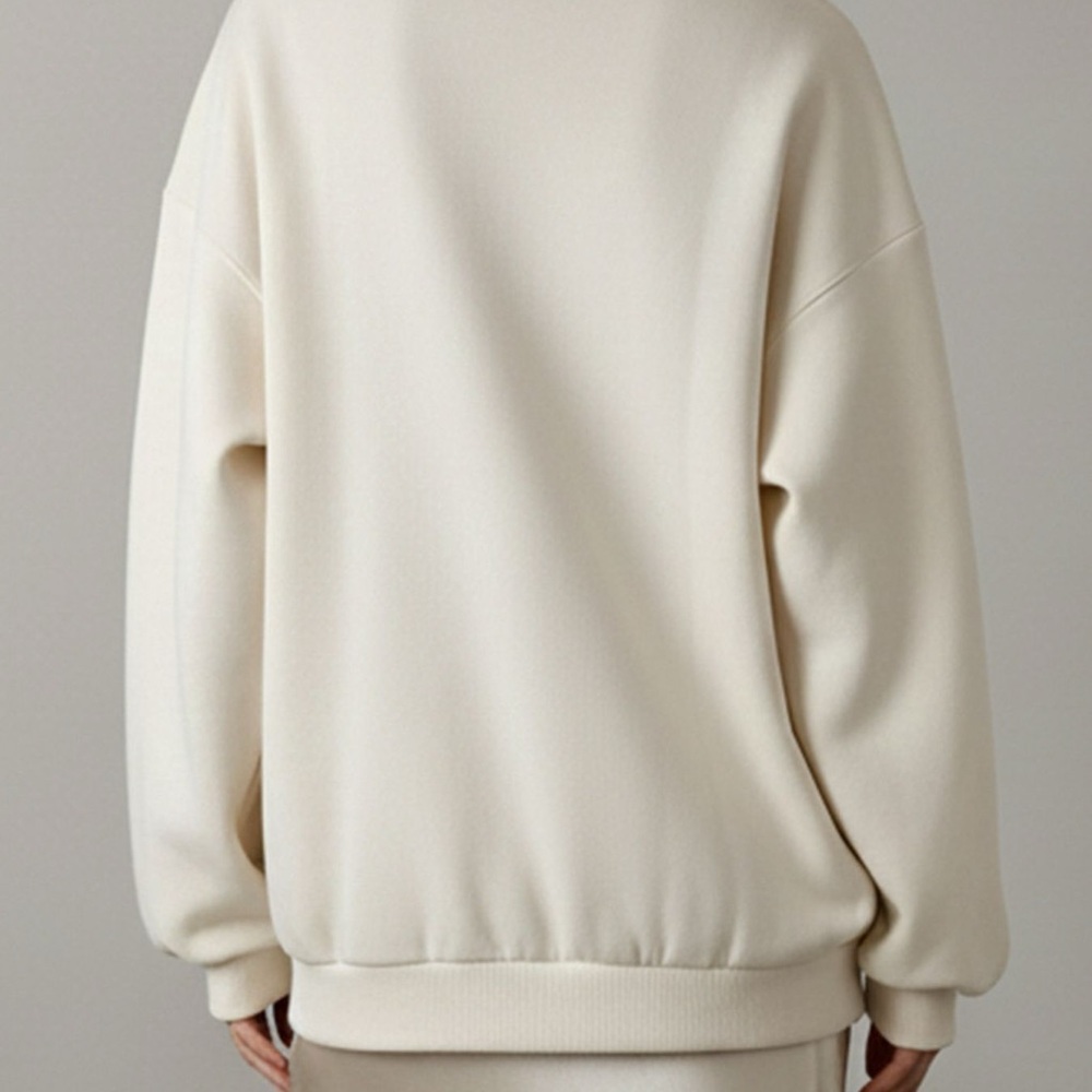 Source Unknown Cream Floral Appliqué Sweatshirt L - Picture 3 of 10